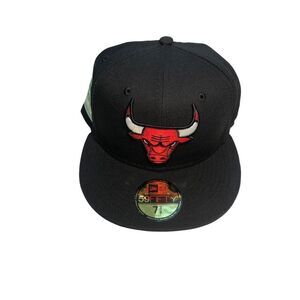 New Era Chicago Bulls Citrus Pop 59FIFTY Hat Cap Size 7 3/8